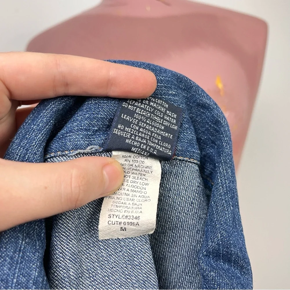 Vintage Big Time Denim Vest with Frayed Edges - Picture 8 of 8